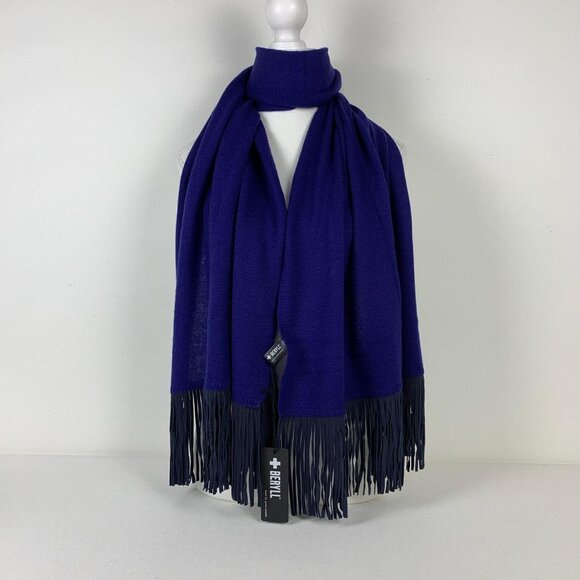 BERYLL Women's Blue and Purple Scarf-wraps